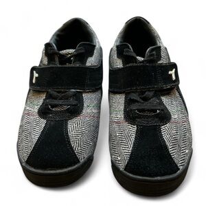 Diadora Donna Bling Ladies Fashion Sneakers, Tweed Upper and Leather Size 10